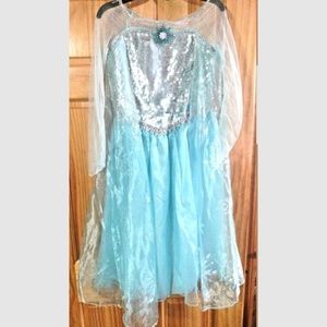 Elsa Costume Dress Frozen Large 10/12 Dress-Up